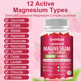 Gummies Simhould avec une portion de 1000 mg de magnésium