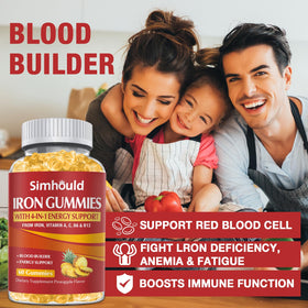 Gummies Simhould Fer sur fond blanc