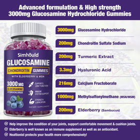 Gummies Simhould Glucosamine Chondroïtine 3000MG ingrédients
