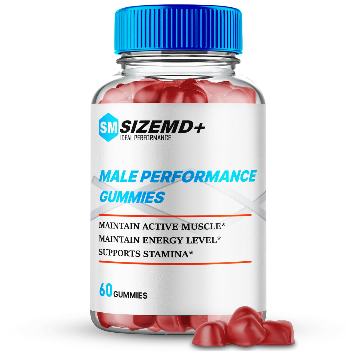 Gummies SizeMD+ pour Hommes, boîte de 222g vue de face