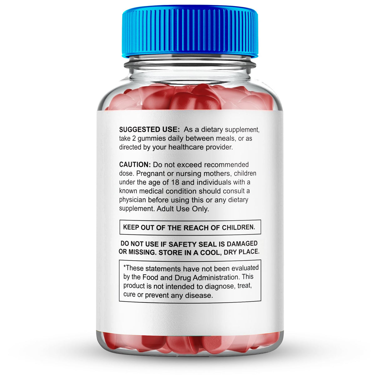 Gummies SizeMD+ pour Hommes, présentation des gummies sur une table