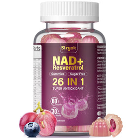 Gummies Sizyok au resvératrol NAD 500mg, vue de face