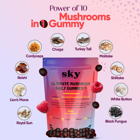 Gummies SkyNutrition aux Champignons, vue de face