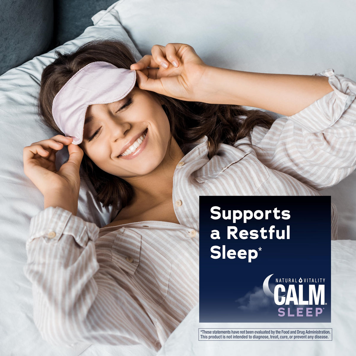 Gummies SLEEP Natural Vitality sur une surface en bois