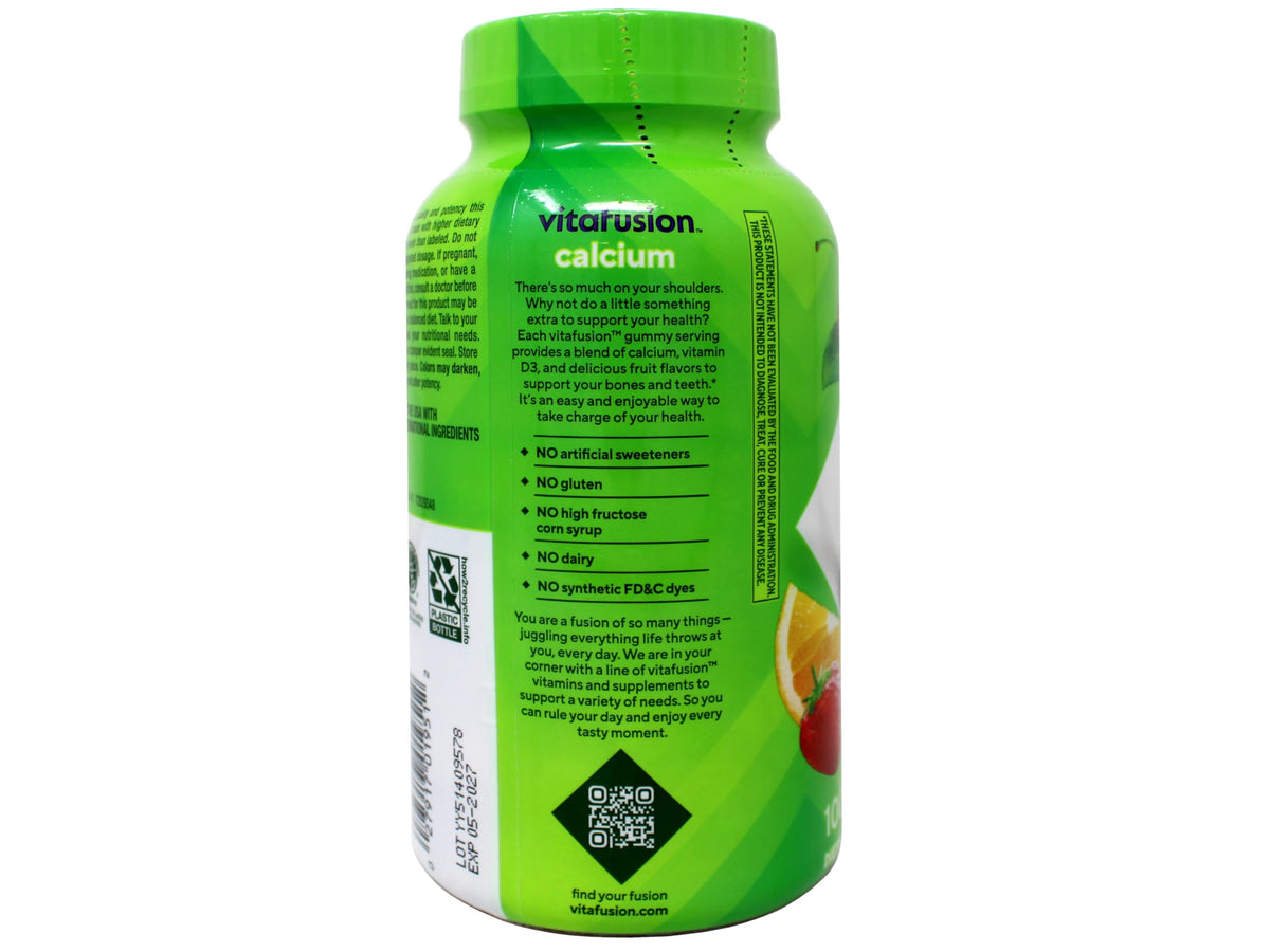 Gummies Sliiq calcium avec vitamine D3 montrant la texture