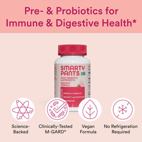 Gummies SmartyPants avec étiquette de qualité