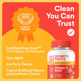 Gummies SmartyPants en forme de fruits pour enfants