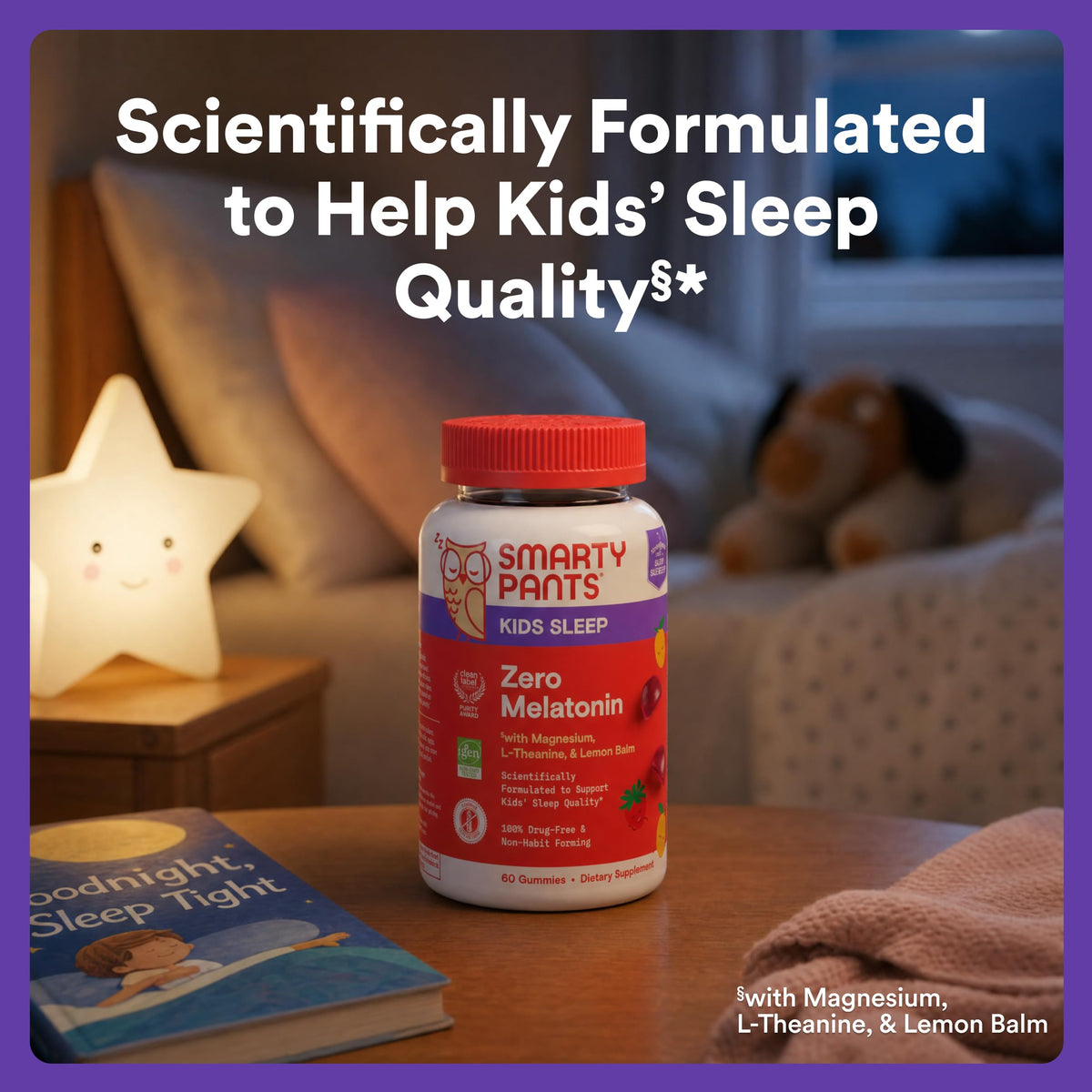 Gummies SmartyPants pour Enfants Sommeil avec ingrédients naturels