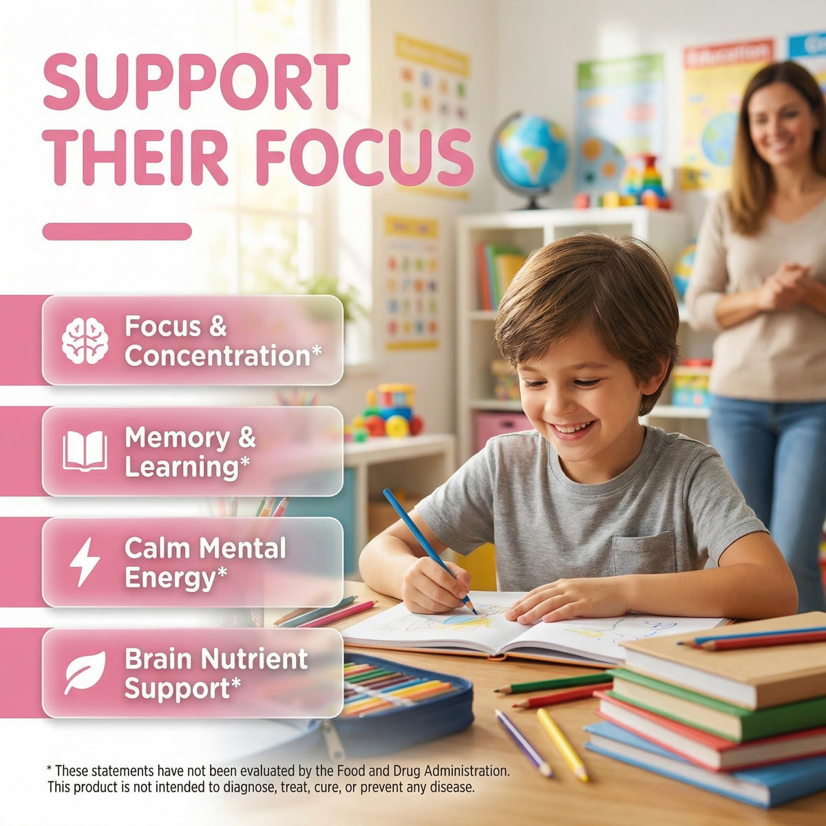 Gummies SmartyPop de couleur bleu, saveur Blue Rizz Cotton Candy, sur fond blanc