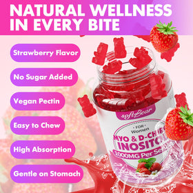 gummies softbear à l'inositol avec étiquette