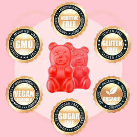Gummies softbear glucosamine chondroïtine prises dans une main