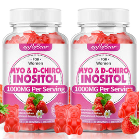 Gummies softbear Inositol 1000mg fraise vue de face