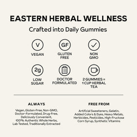 Gummies Sommeil Naturel Reprise vue de dos avec informations nutritionnelles