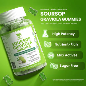 Gummies Soursop Lukaree 2 Pack 399g en gros plan