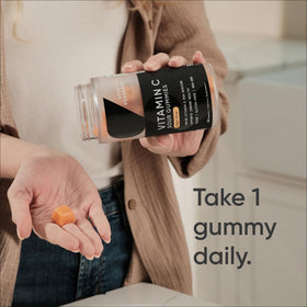 Gummies Sports Research au goût d'orange acidulée, vue de haut