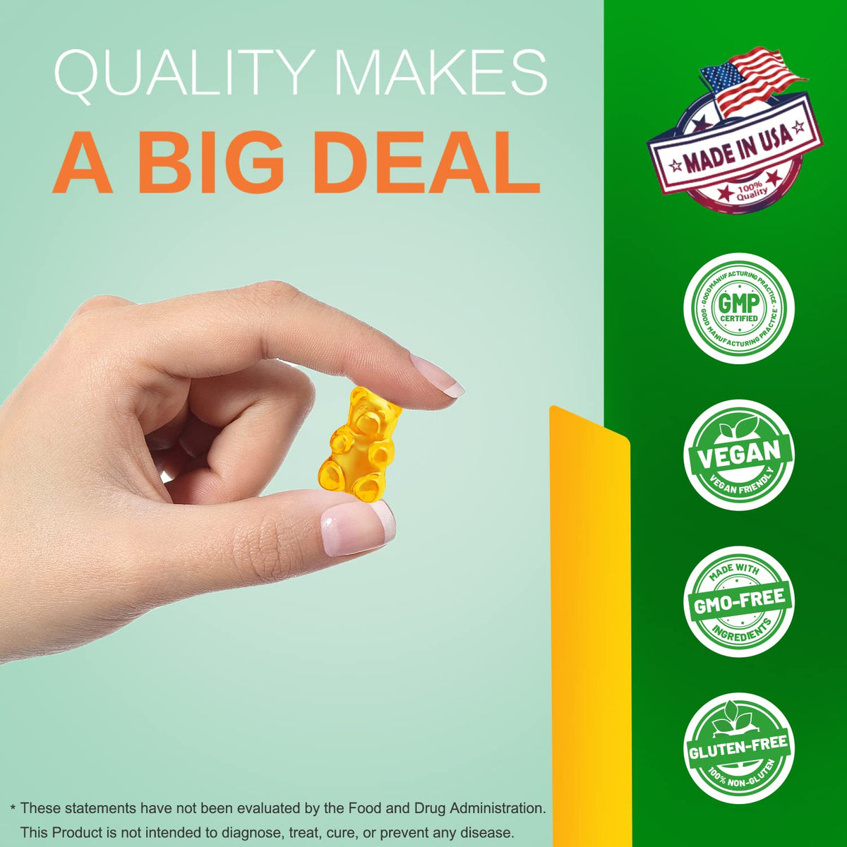Gummies STANCES ORCHARD en gros plan démontrant leur saveur fruitée