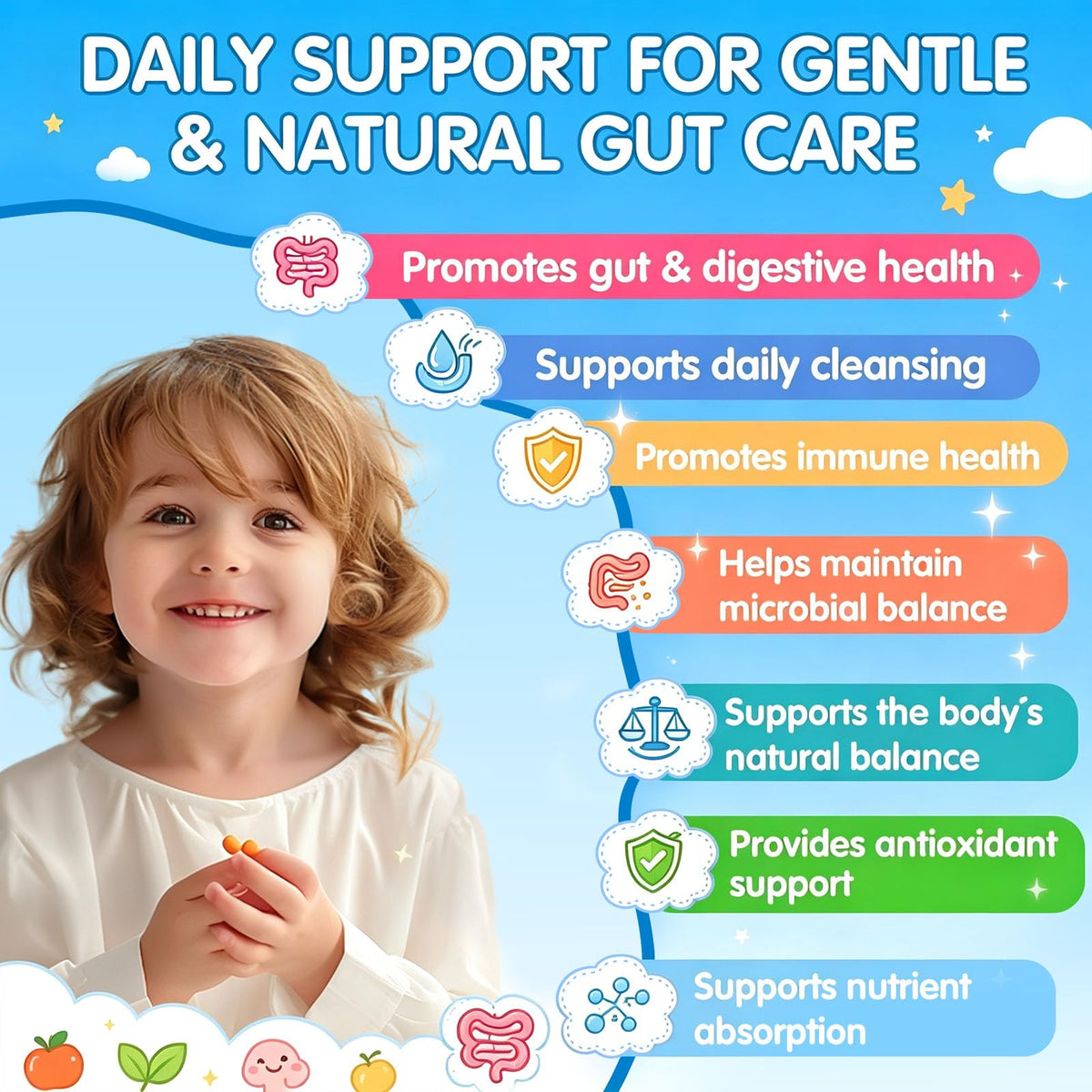 Gummies StaySay 20-en-1 avec une cuillère en bois
