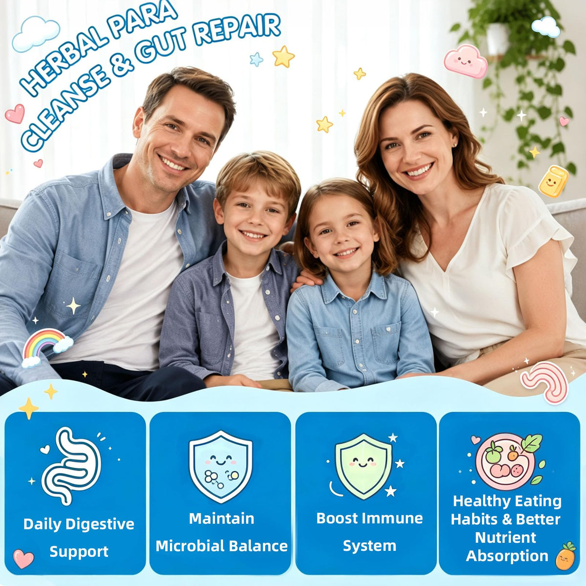 Gummies StaySay 20-en-1 sur une surface en bois
