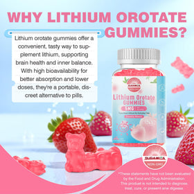 Gummies SUGAWITA au lithium orotate avec emballage