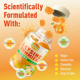 Gummies SUGAWITA L-Lysine avec étiquette visible
