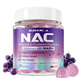 Gummies SUGAWITA NAC 1000mg saveur raisin en boîte