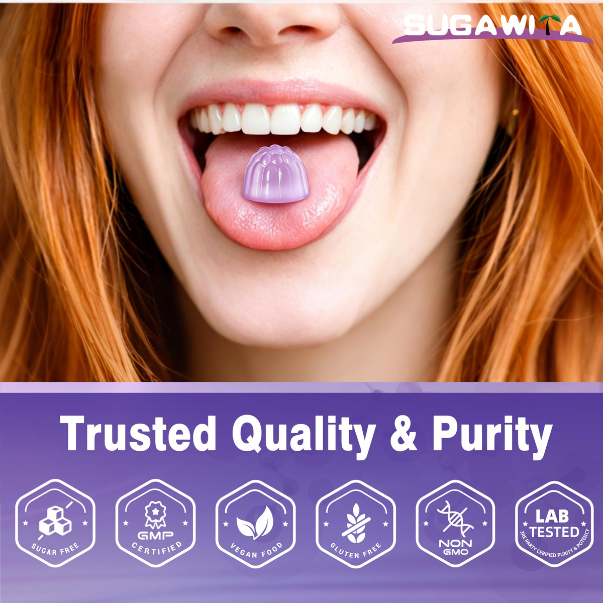 Gummies SUGAWITA NAC 1000mg, vue de dessus