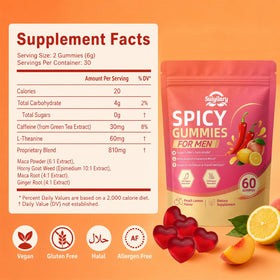 Gummies Suiyilary épicées, échantillon de la texture moelleuse