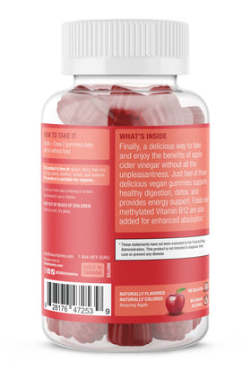 Gummies SUKU au vinaigre de cidre de pomme sur une table
