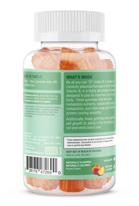 Gummies SUKU Complexe B avec goût pêche