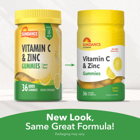 Gummies Sundance Vitamine C et Zinc in a bowl
