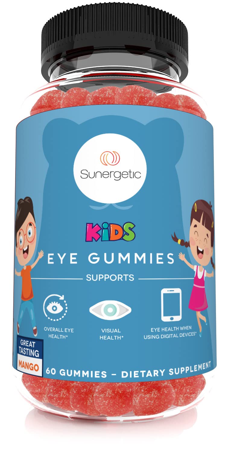 Gummies Sunergetic de soutien oculaire pour enfants, paquet avant