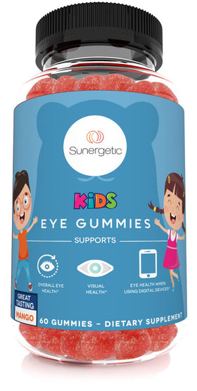 Gummies Sunergetic de soutien oculaire pour enfants, paquet avant