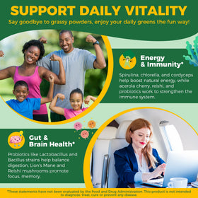 Gummies Super Greens Bio NEVISS dans une main