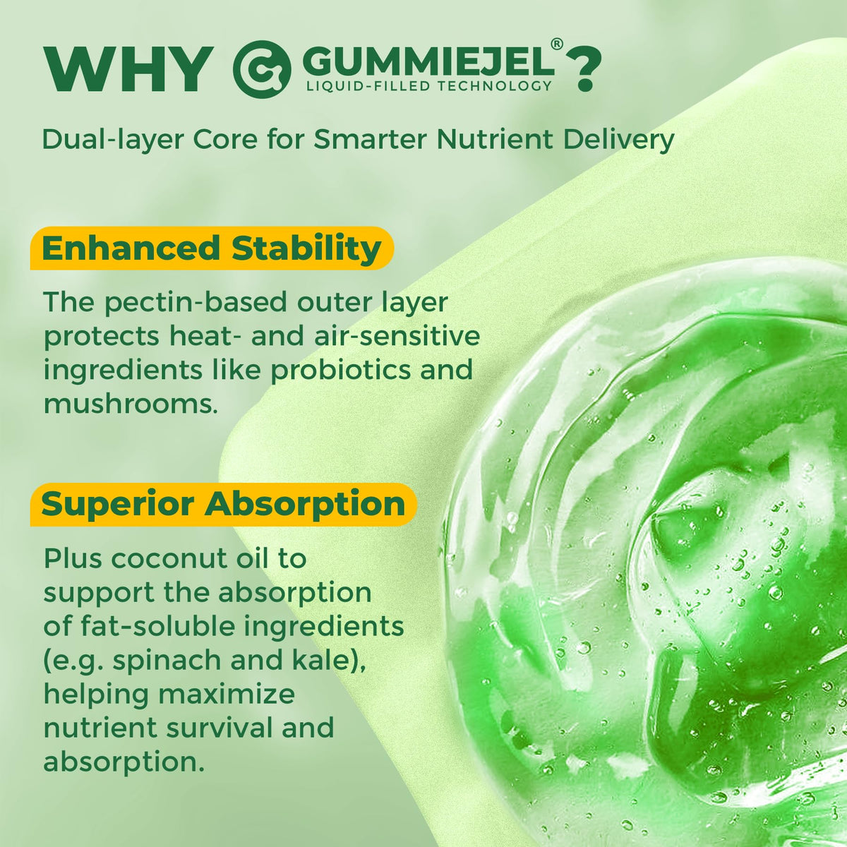 Gummies Super Greens Bio NEVISS sur une table avec d'autres compléments