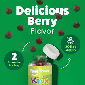 Gummies Super Greens Veggie 60ct close-up of ingredients