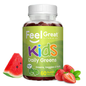 Gummies Super Greens Veggie 60ct in a child's hand