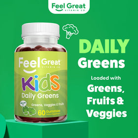 Gummies Super Greens Veggie 60ct packaging with watermelon flavor