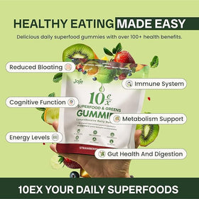 Gummies Supergreens 10ex Jaje Health avec texture moelleuse