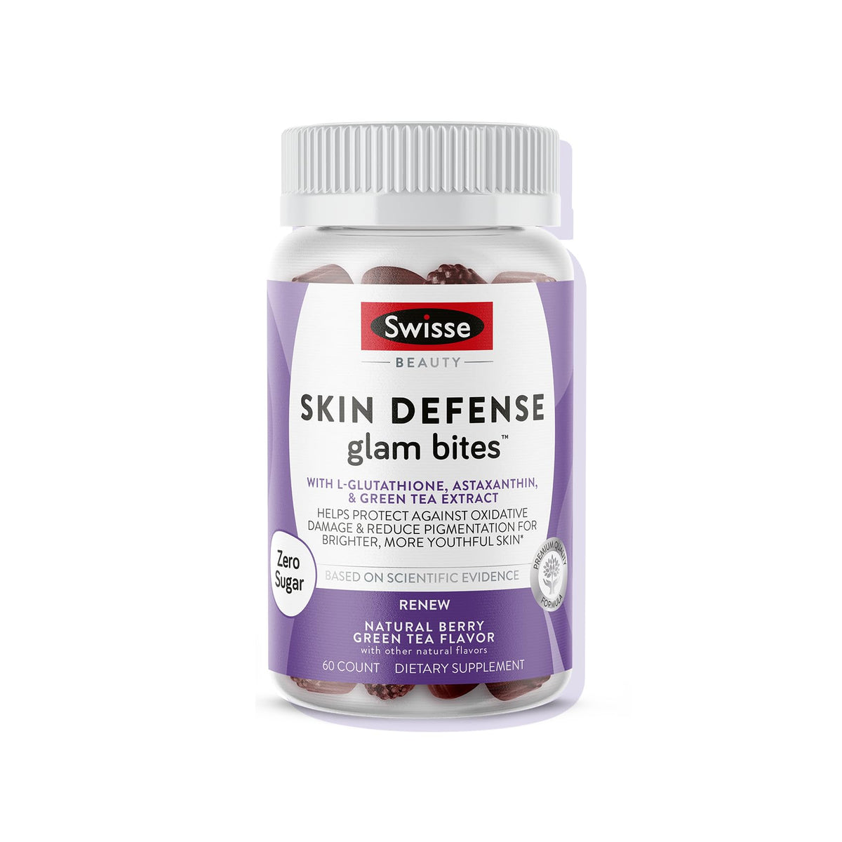 Gummies Swisse Glam Bites avec étiquette visible