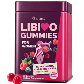 Gummies Tbivfller avec racine de Maca et Ashwagandha, vue de face