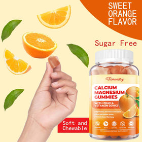 Gummies Tcemundry Calcium Magnésium Zinc avec une portion de 2 gummies