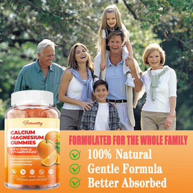 Gummies Tcemundry Calcium Magnésium Zinc en gros plan