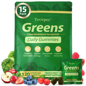 Gummies Tecepec 120 unités, vue avant avec emballage