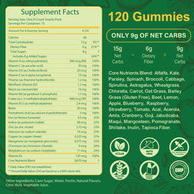 Gummies Tecepec, ingrédients naturels sur l'emballage