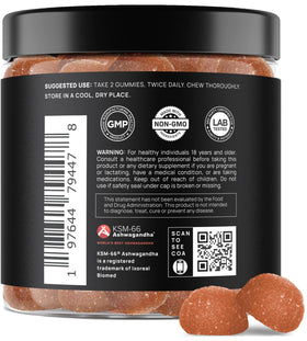 Gummies TERRA ELMNT KSM66® Ashwagandha avec une cuillère