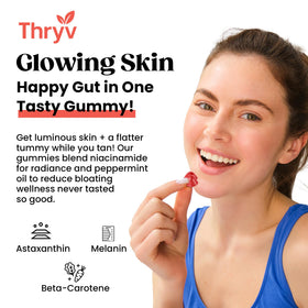 Gummies Thryv sur une surface en bois
