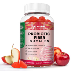 Gummies Totaria 9-en-1 sans sucre saveur pomme, vue de face