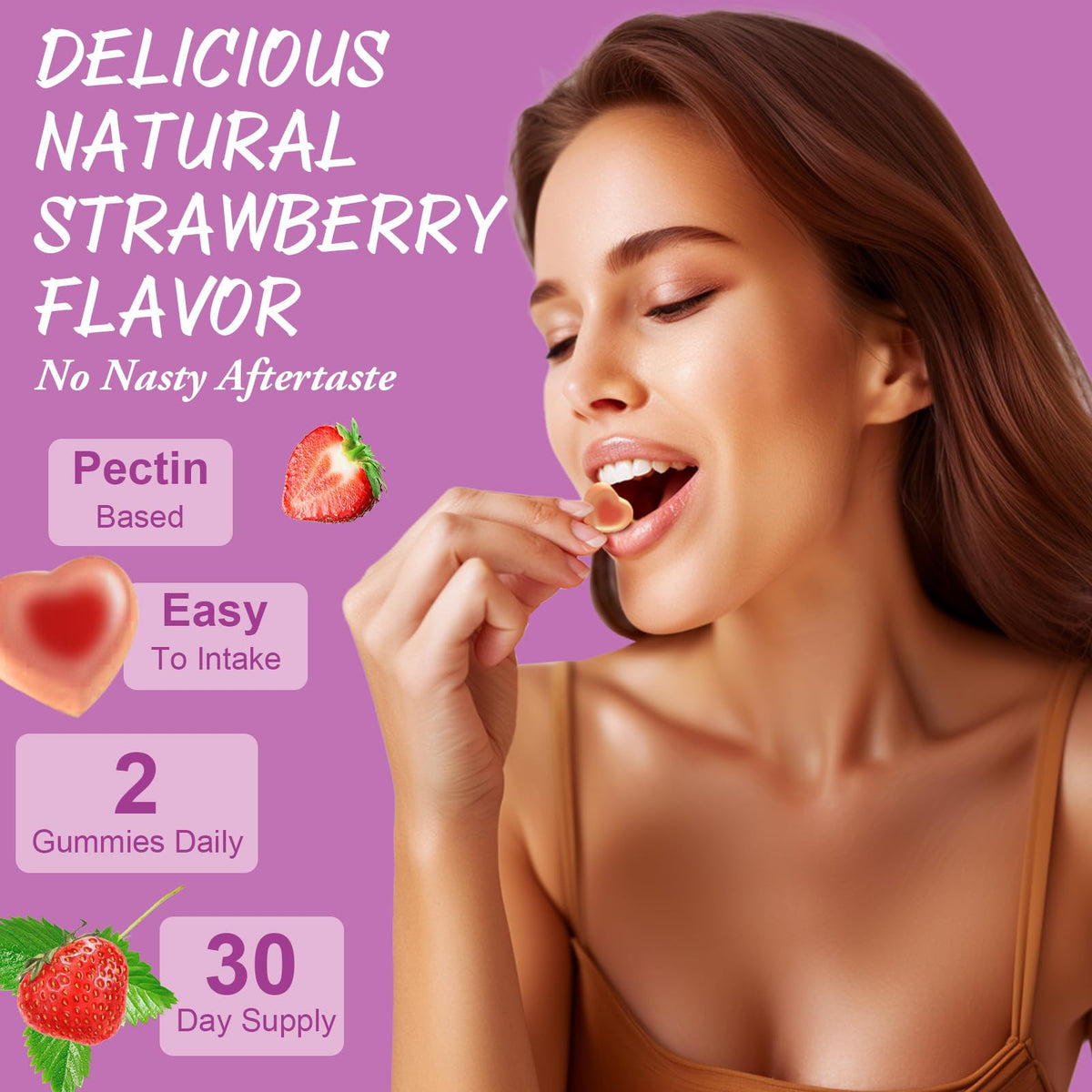 Gummies Totaria, présentation avec des ingrédients naturels
