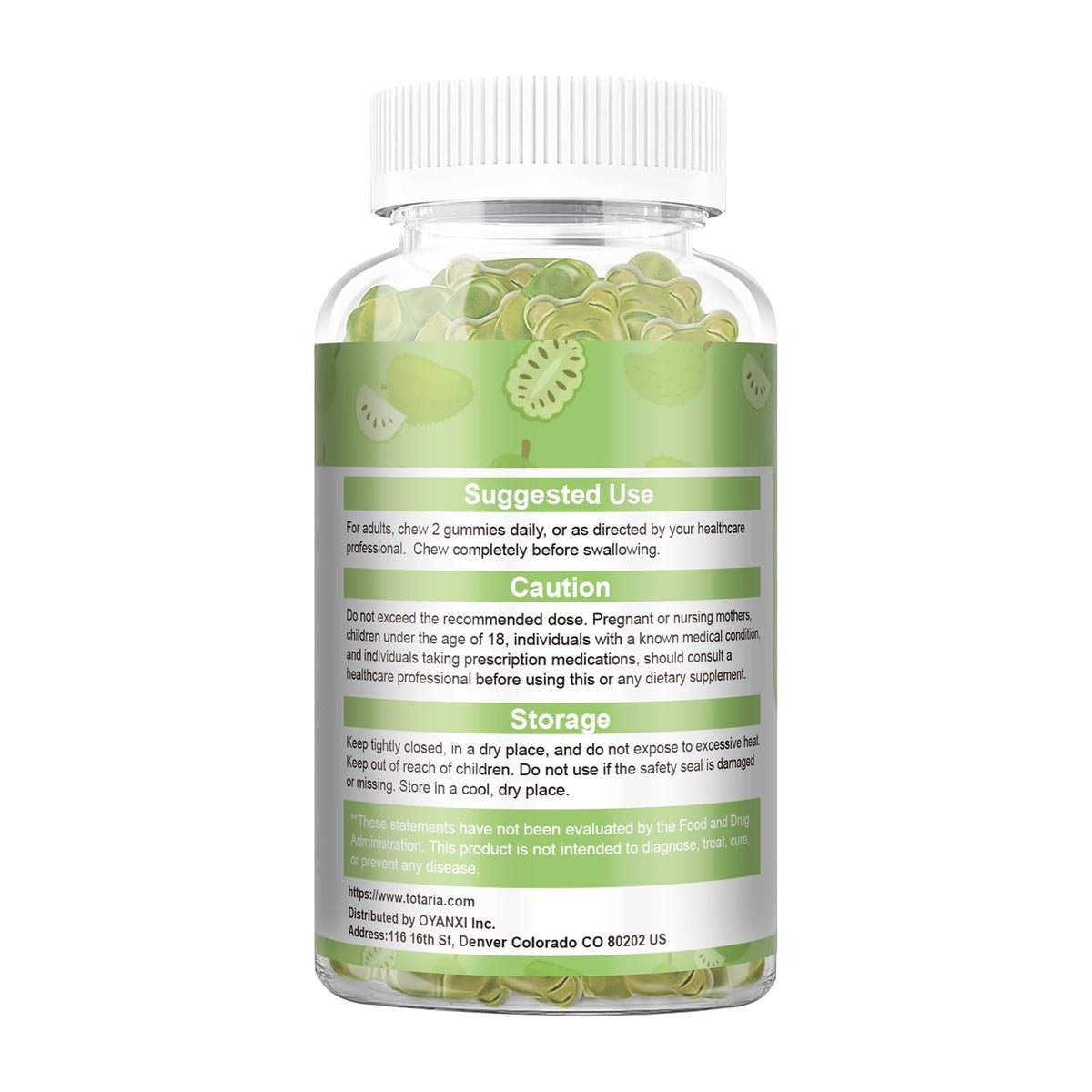 Gummies Totaria sur une assiette
