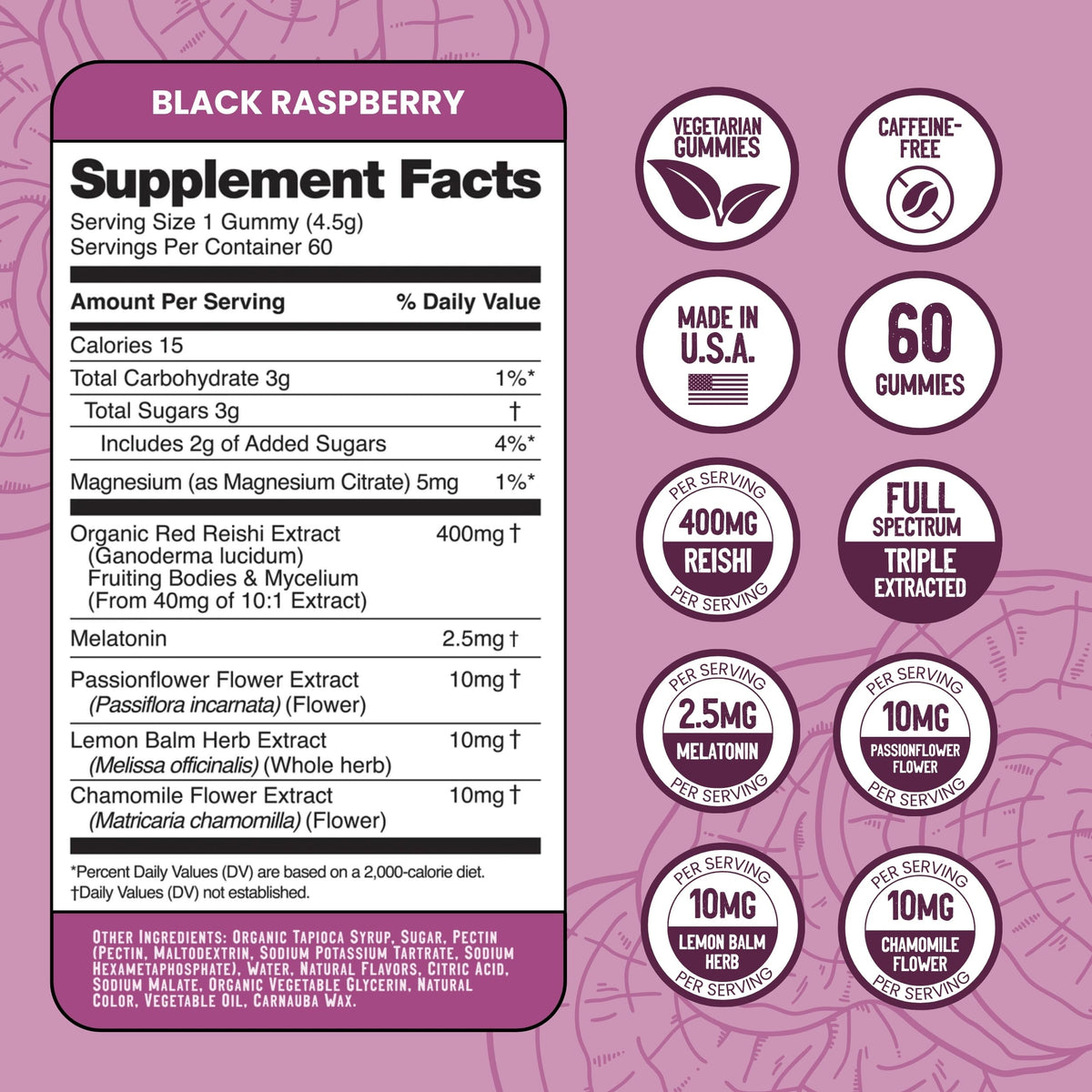 Gummies Troomy Sommeil Melatonin à côté de fruits
